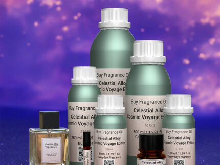 Experience Celestial Alloy – Ganymede Tribute Edition, a sophisticated unisex perfume oil inspired by Ganymede (reference only). A radiant fusion of mineral notes, saffron, leather, and woods in a long-lasting alcohol-free fragrance oil.