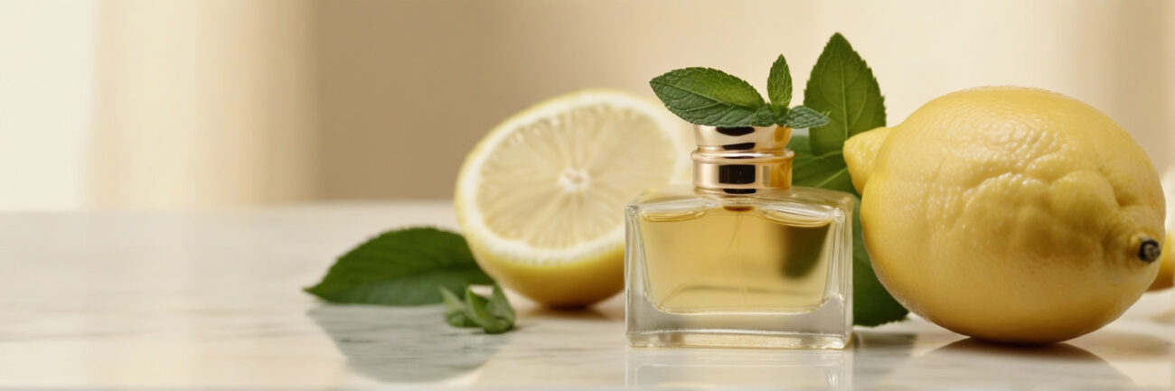 Citrus & Fresh perfume oils with lemon, bergamot, and green tea notes – uplifting and energizing scents