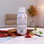 Crystal Ember Rouge Radiance Edition unisex perfume oil – luxury amber floral fragrance with saffron, jasmine, and amberwood in a radiant minimalist design