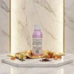 Golden Radiance women’s perfume oil – sweet vanilla amber gourmand fragrance with cocoa, caramel, and sandalwood in a luxury minimalist design