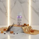 Golden Radiance women’s perfume oil – sweet vanilla amber gourmand fragrance with cocoa, caramel, and sandalwood in a luxury minimalist design