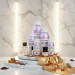 Golden Radiance women’s perfume oil – sweet vanilla amber gourmand fragrance with cocoa, caramel, and sandalwood in a luxury minimalist design