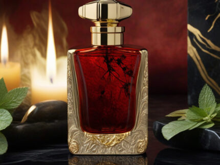 Mythic Flame God of Love Edition men’s perfume oil – bold seductive fragrance with citrus, tonka bean, and woody notes in a luxury minimalist bottle design