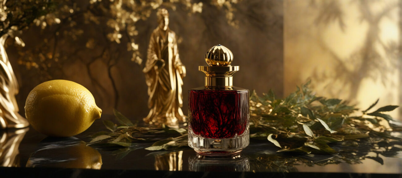 Mythic Flame God of Love Edition men’s perfume oil – bold seductive fragrance with citrus, tonka bean, and woody notes in a luxury minimalist bottle design