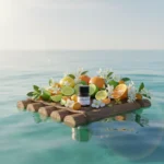 Ocean Code Marine Freshness Edition men’s perfume oil – aquatic citrus fragrance with sea breeze freshness and woody depth in a luxury minimalist bottle design