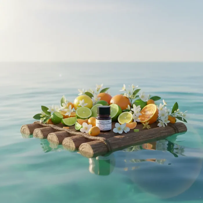 Ocean Code Marine Freshness Edition men’s perfume oil – aquatic citrus fragrance with sea breeze freshness and woody depth in a luxury minimalist bottle design