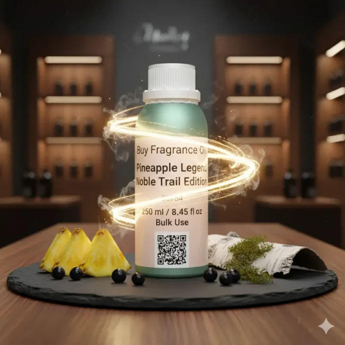 Pineapple Legend Noble Trail Edition men’s perfume oil – fruity smoky fragrance with pineapple, birch, and oakmoss in a luxury minimalist design