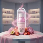 Pink Aura Bombshell Spark Edition women’s perfume oil – fruity floral fragrance with passionfruit, peony, and musk in a luxury minimalist design