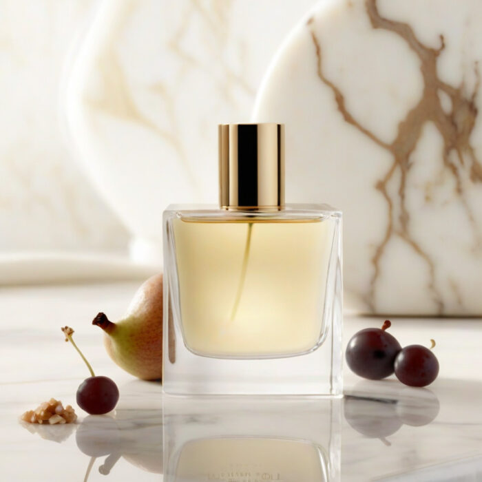Radiant Soul Belle Aura Edition women’s perfume oil – sweet floral gourmand fragrance with vanilla and praline, luxury minimalist bottle design