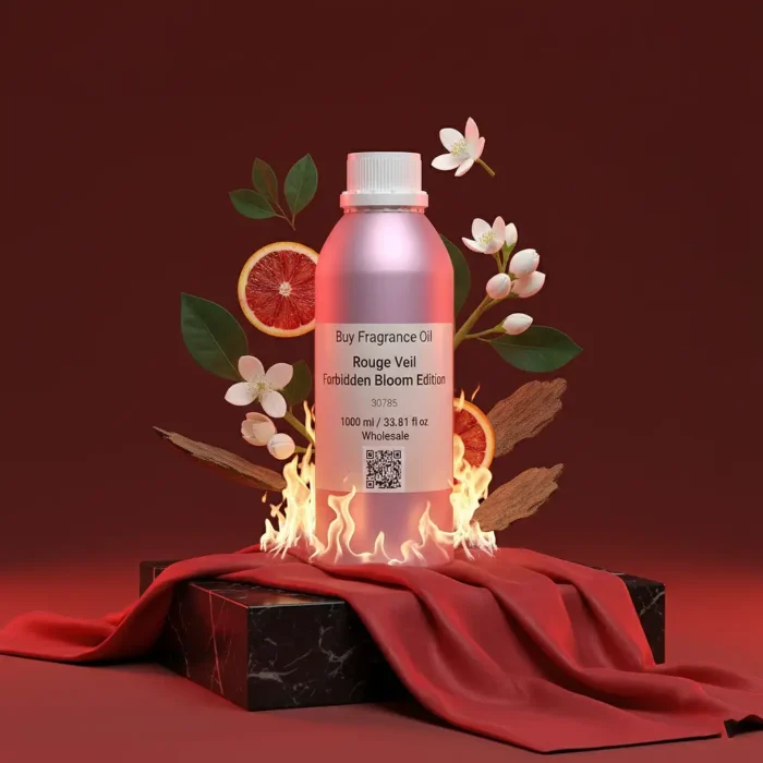 Rouge Veil Forbidden Flower Edition women’s perfume oil – seductive floral spicy fragrance with jasmine, tuberose, and patchouli in a luxury minimalist design