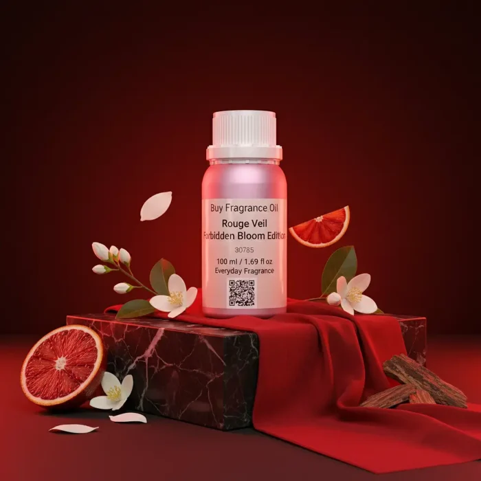 Rouge Veil Forbidden Flower Edition women’s perfume oil – seductive floral spicy fragrance with jasmine, tuberose, and patchouli in a luxury minimalist design