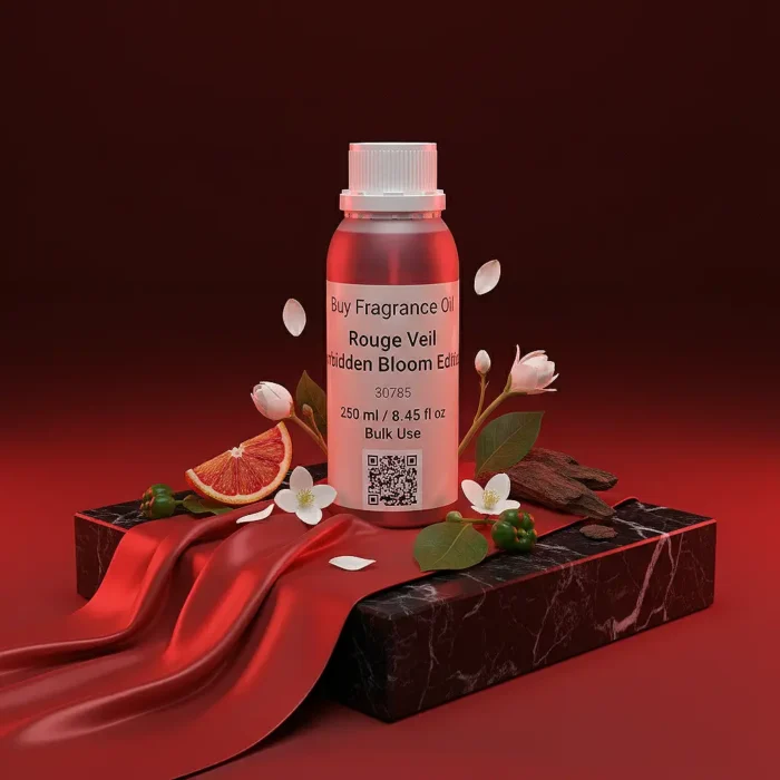Rouge Veil Forbidden Flower Edition women’s perfume oil – seductive floral spicy fragrance with jasmine, tuberose, and patchouli in a luxury minimalist design