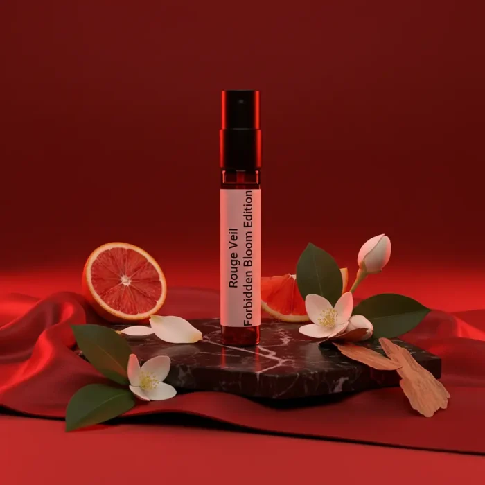 Rouge Veil Forbidden Flower Edition women’s perfume oil – seductive floral spicy fragrance with jasmine, tuberose, and patchouli in a luxury minimalist design