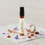 Sheer Grace Bare Skin Essence women’s perfume oil – soft minimalist fragrance with musk, white florals, sandalwood and amber in a luxury eco-conscious design