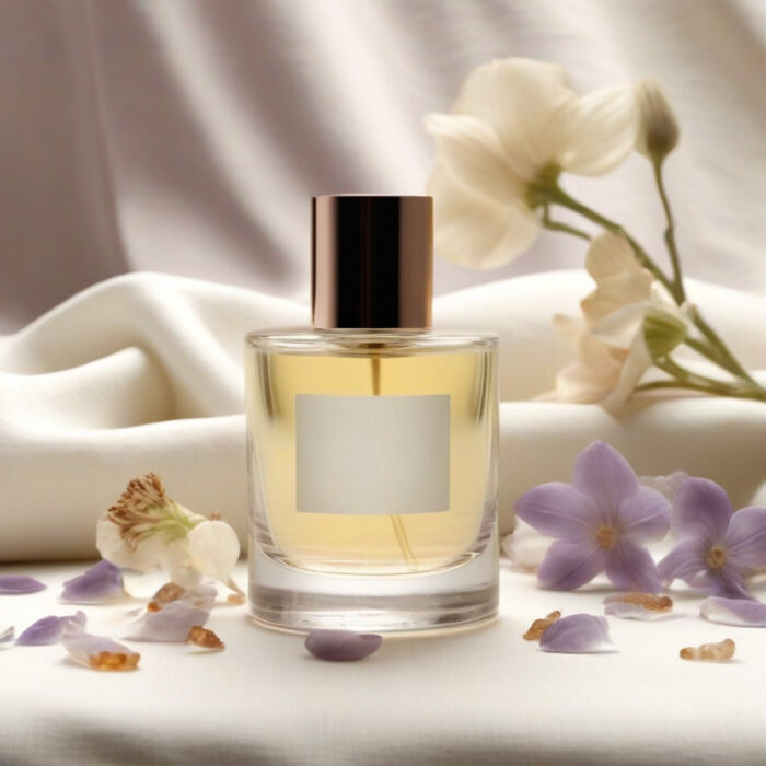 Sheer Grace Bare Skin Essence women’s perfume oil – soft minimalist fragrance with musk, white florals, sandalwood and amber in a luxury eco-conscious design