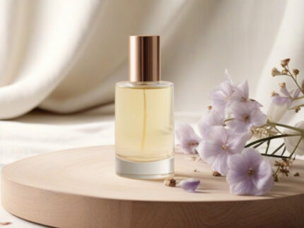 Sheer Grace Bare Skin Essence women’s perfume oil – soft minimalist fragrance with musk, white florals, sandalwood and amber in a luxury eco-conscious design