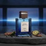 Wild Blue Untamed Spirit Edition men’s perfume oil – fresh spicy woody fragrance with bergamot, pepper, and cedarwood in a luxury minimalist design