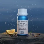 Wild Blue Untamed Spirit Edition men’s perfume oil – fresh spicy woody fragrance with bergamot, pepper, and cedarwood in a luxury minimalist design