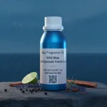 Wild Blue Untamed Spirit Edition men’s perfume oil – fresh spicy woody fragrance with bergamot, pepper, and cedarwood in a luxury minimalist design