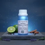 Wild Blue Untamed Spirit Edition men’s perfume oil – fresh spicy woody fragrance with bergamot, pepper, and cedarwood in a luxury minimalist design