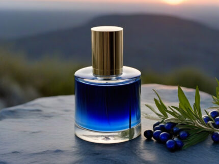 Wild Blue Untamed Spirit Edition men’s perfume oil – fresh spicy woody fragrance with bergamot, pepper, and cedarwood in a luxury minimalist design