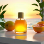 Celestial Nectar Summer Glow Edition – luxury unisex fruity musk perfume oil inspired by Erba Pura, with Mediterranean citrus, exotic fruits, jasmine, amber, and vanilla in a radiant summer design.