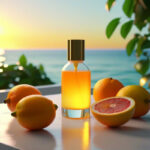 Celestial Nectar Summer Glow Edition – luxury unisex fruity musk perfume oil inspired by Erba Pura, with Mediterranean citrus, exotic fruits, jasmine, amber, and vanilla in a radiant summer design.