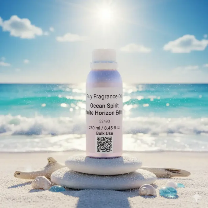 Ocean Spirit Infinite Horizon Edition – luxury unisex citrus aquatic perfume oil inspired by L’Immensité, with grapefruit, bergamot, ginger, sage, and marine accords in a fresh minimalist design.