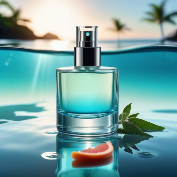 Ocean Spirit Infinite Horizon Edition – luxury unisex citrus aquatic perfume oil inspired by L’Immensité, with grapefruit, bergamot, ginger, sage, and marine accords in a fresh minimalist design.