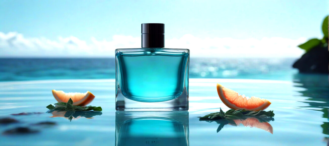 Ocean Spirit Infinite Horizon Edition – luxury unisex citrus aquatic perfume oil inspired by L’Immensité, with grapefruit, bergamot, ginger, sage, and marine accords in a fresh minimalist design.