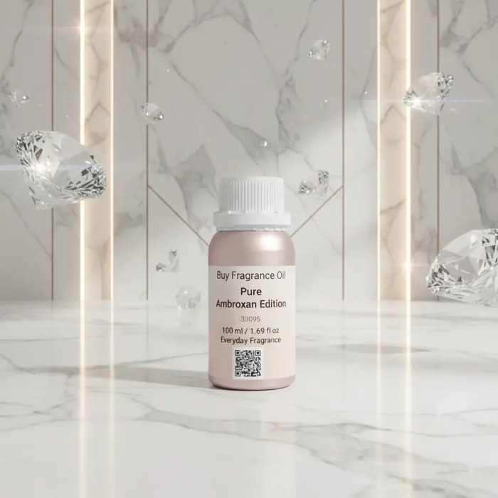 Pure Ambroxan Edition unisex perfume oil – inspired by Molecule 02, minimalist amber woody fragrance with crystalline freshness, long-lasting alcohol-free perfume oil.