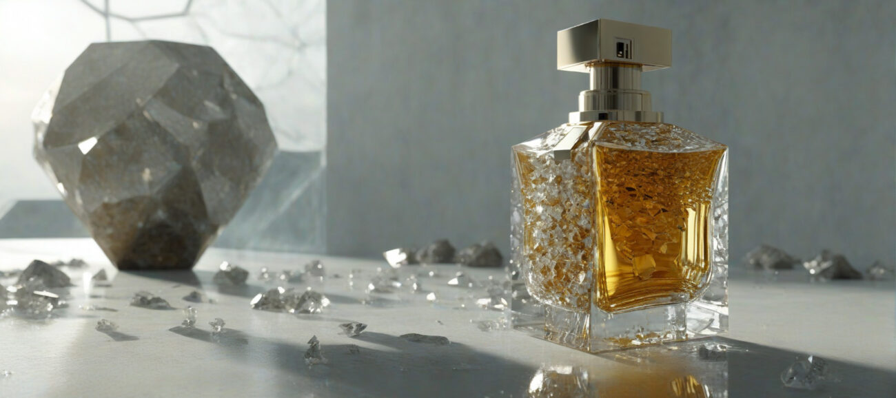 Pure Ambroxan Edition unisex perfume oil – inspired by Molecule 02, minimalist amber woody fragrance with crystalline freshness, long-lasting alcohol-free perfume oil.