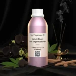 Velvet Bloom Dark Elegance Edition – luxury unisex dark floral oriental perfume oil inspired by Black Orchid, with black orchid, spices, incense, patchouli, and sandalwood in a mysterious minimalist design.