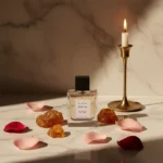 Amber Rose Perfume Oil – amber and rose fragrance for men and women inspired by Dior Ambre Nuit, elegant unisex scent with warm floral notes.