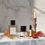 Amber Rose Perfume Oil – amber and rose fragrance for men and women inspired by Dior Ambre Nuit, elegant unisex scent with warm floral notes.