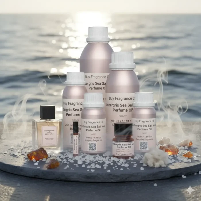 Dive into the oceanic purity of Ambergris Sea Salt Musk Perfume Oil, a luxurious unisex fragrance inspired by Orto Parisi Megamare (for reference only). Crisp sea salt and ambergris meet white musk and mineral notes, creating a scent that is both fresh and timeless. Alcohol-free and long-lasting.