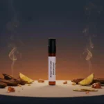 Bergamot Cedar Amberwood Perfume Oil – masculine woody citrus fragrance with amber and cedar, luxury alcohol-free perfume oil inspired by Bleu de Chanel