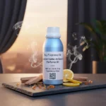 Bergamot Cedar Amberwood Perfume Oil – masculine woody citrus fragrance with amber and cedar, luxury alcohol-free perfume oil inspired by Bleu de Chanel