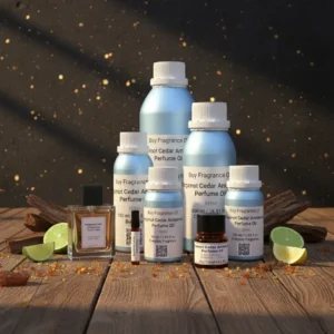 Bergamot Cedar Amberwood Perfume Oil – masculine woody citrus fragrance with amber and cedar, luxury alcohol-free perfume oil inspired by Bleu de Chanel