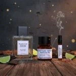 Bergamot Cedar Amberwood Perfume Oil – masculine woody citrus fragrance with amber and cedar, luxury alcohol-free perfume oil inspired by Bleu de Chanel