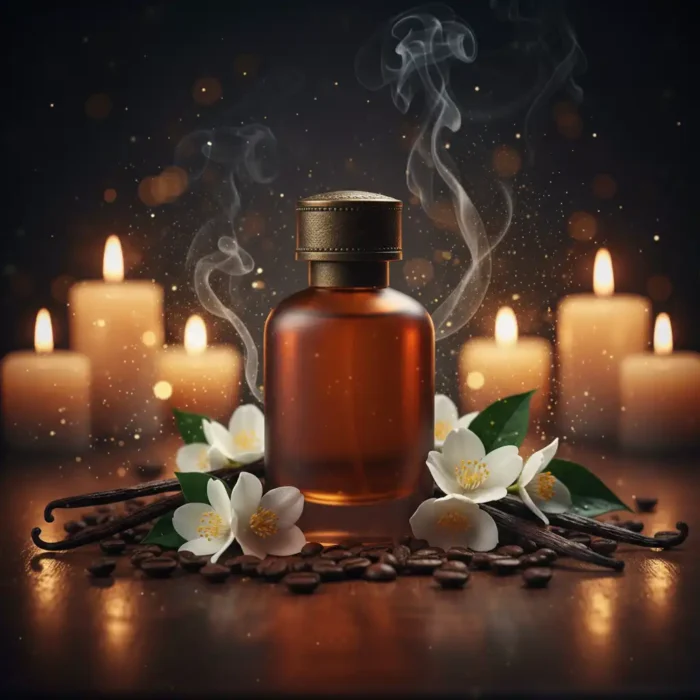 Coffee Vanilla Jasmine Perfume Oil | Long-Lasting Oriental Gourmand Scent Inspired by Black Opium