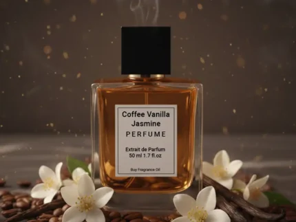Coffee Vanilla Jasmine Perfume Oil | Long-Lasting Oriental Gourmand Scent Inspired by Black Opium