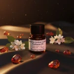 Experience Jasmine Amber Leather Perfume Oil, inspired by Tom Ford Jasmin Rouge (for reference only). A sensual blend of exotic jasmine, warm amber, and smooth leather — bold, elegant, and unforgettable. 100% pure perfume oil, long-lasting and alcohol-free.