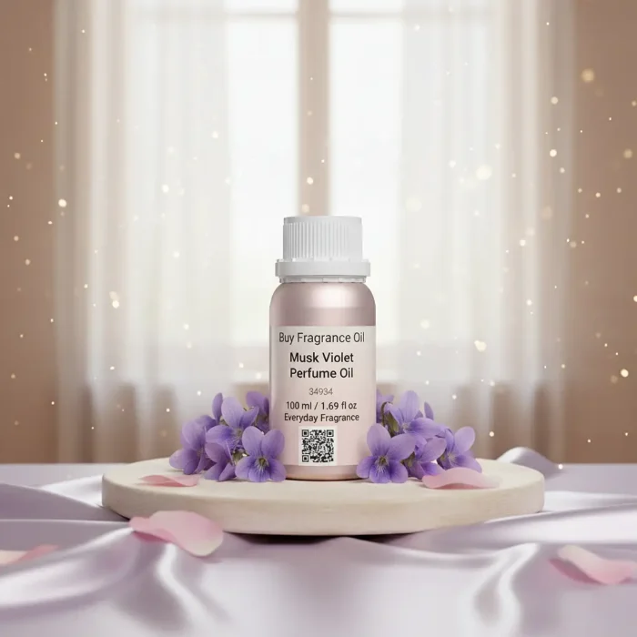 Discover Musk Violet Perfume Oil, inspired by Ajmal Violet Musk (for reference only). A serene fusion of violet petals, white musk, and soft powdery notes — evoking purity, tranquility, and modern Arabian refinement. Alcohol-free and long-lasting.