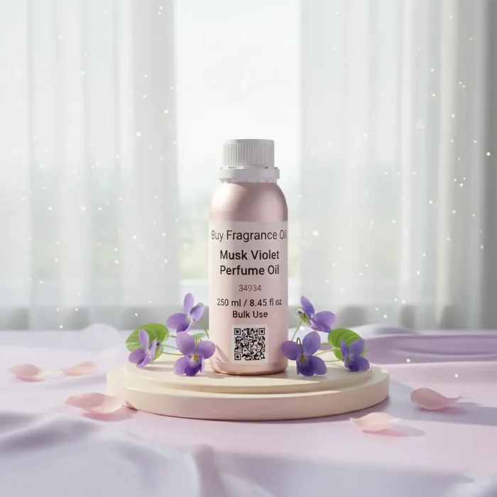 Discover Musk Violet Perfume Oil, inspired by Ajmal Violet Musk (for reference only). A serene fusion of violet petals, white musk, and soft powdery notes — evoking purity, tranquility, and modern Arabian refinement. Alcohol-free and long-lasting.