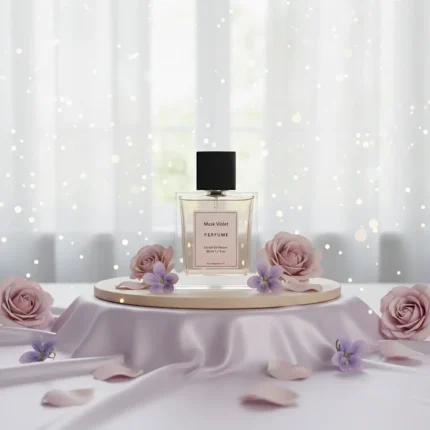 Discover Musk Violet Perfume Oil, inspired by Ajmal Violet Musk (for reference only). A serene fusion of violet petals, white musk, and soft powdery notes — evoking purity, tranquility, and modern Arabian refinement. Alcohol-free and long-lasting.