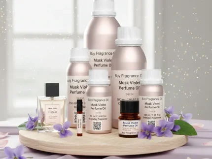 Discover Musk Violet Perfume Oil, inspired by Ajmal Violet Musk (for reference only). A serene fusion of violet petals, white musk, and soft powdery notes — evoking purity, tranquility, and modern Arabian refinement. Alcohol-free and long-lasting.