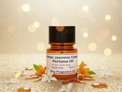 Orange Jasmine Caramel Perfume Oil – floral gourmand fragrance inspired by Scandal, sweet orange blossom and caramel perfume oil for women.
