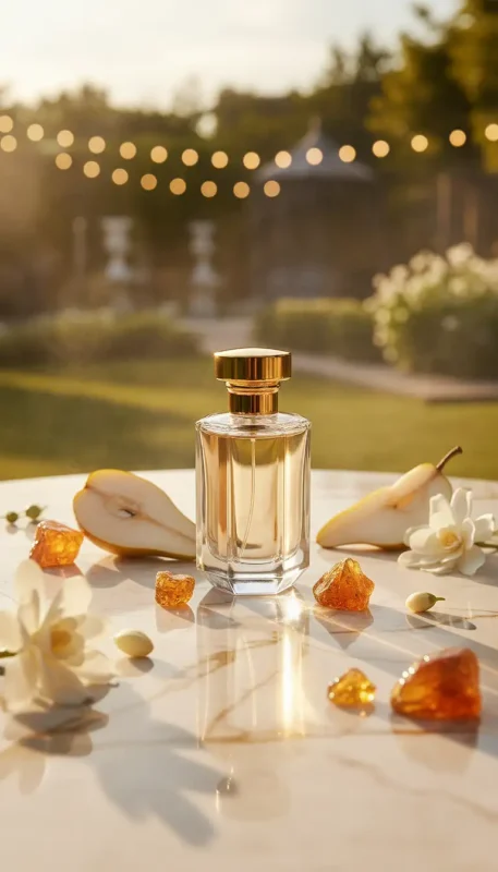 Discover Pear Tuberose Amber Perfume Oil, inspired by YSL Supreme Bouquet (for reference only). A luminous blend of juicy pear, creamy tuberose, and golden amber creates a refined and long-lasting fragrance oil — elegant, sensual, and perfectly balanced. Alcohol-free, unisex luxury scent.