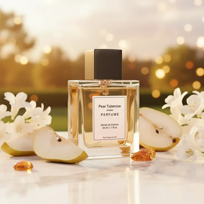 Discover Pear Tuberose Amber Perfume Oil, inspired by YSL Supreme Bouquet (for reference only). A luminous blend of juicy pear, creamy tuberose, and golden amber creates a refined and long-lasting fragrance oil — elegant, sensual, and perfectly balanced. Alcohol-free, unisex luxury scent.
